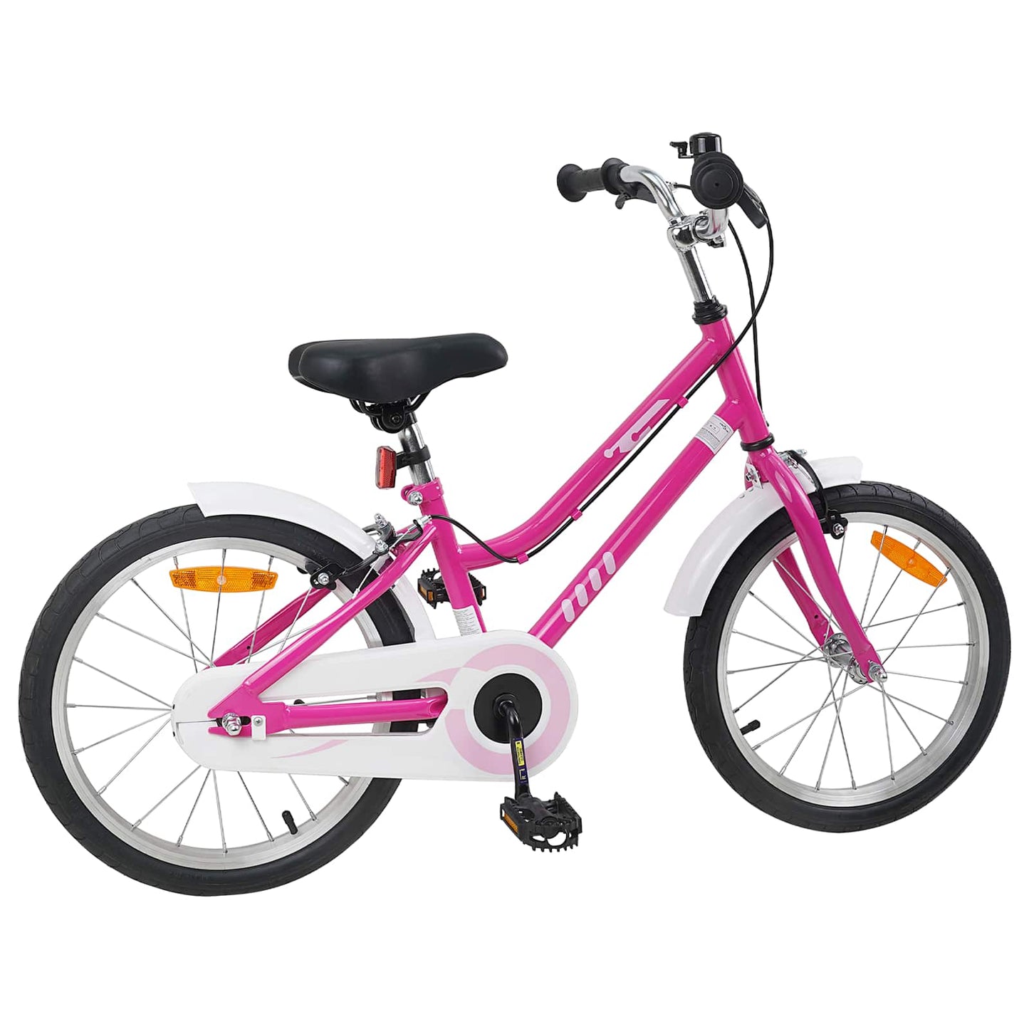 Kids Bike 18 Inches for 5-7 Years Old Pink White
