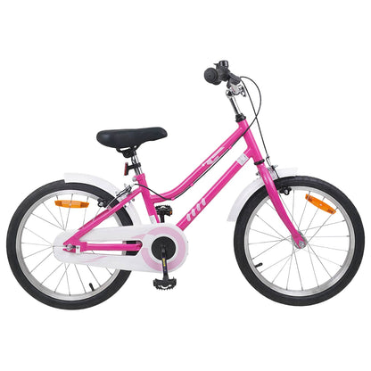 Kids Bike 18 Inches for 5-7 Years Old Pink White