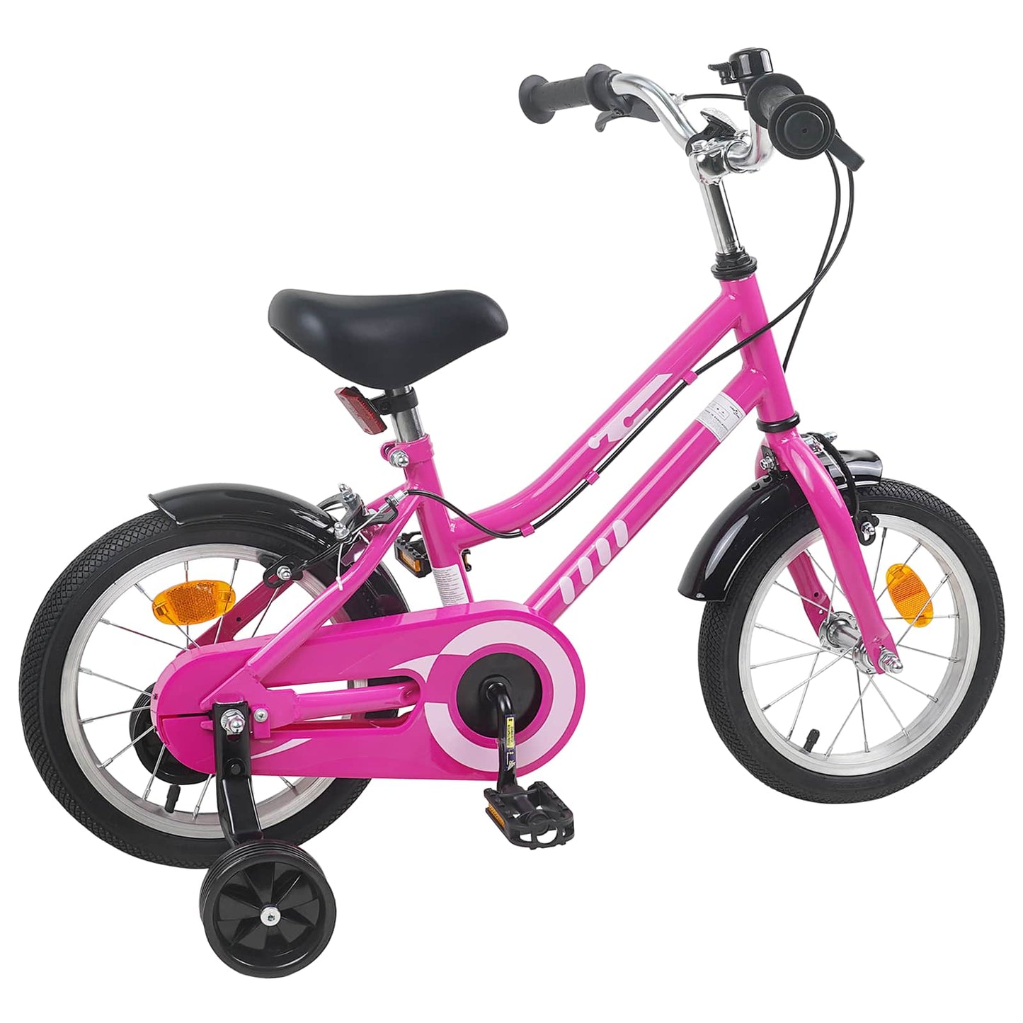 Kids Bike 12 Inches for 2-4 Years Old Pink Black