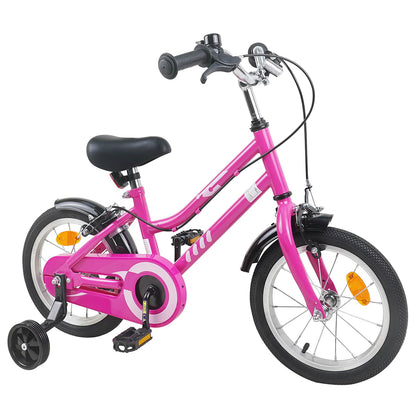 Kids Bike 16 Inches for 4-6 Years Old Pink Black