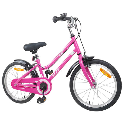 Kids Bike 18 Inches for 5-7 Years Old Pink Black