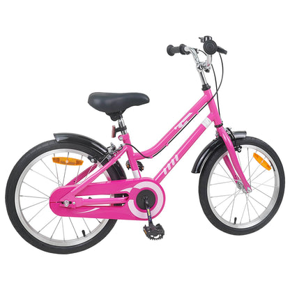 Kids Bike 18 Inches for 5-7 Years Old Pink Black