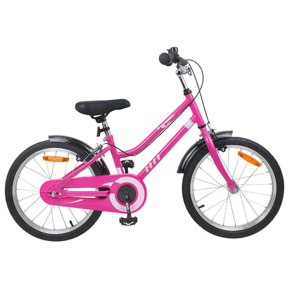 Kids Bike 18 Inches for 5-7 Years Old Pink Black
