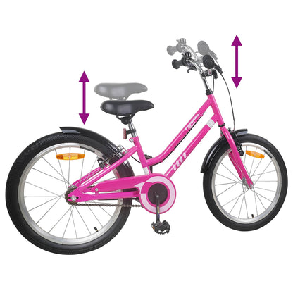 Kids Bike 20 Inches for 6-11 Years Old Pink Black