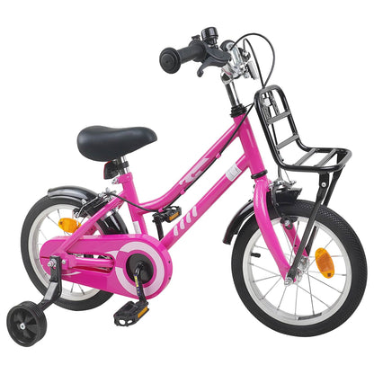 Kids Bike 12 Inches for 2-4 Years Old Pink and Black
