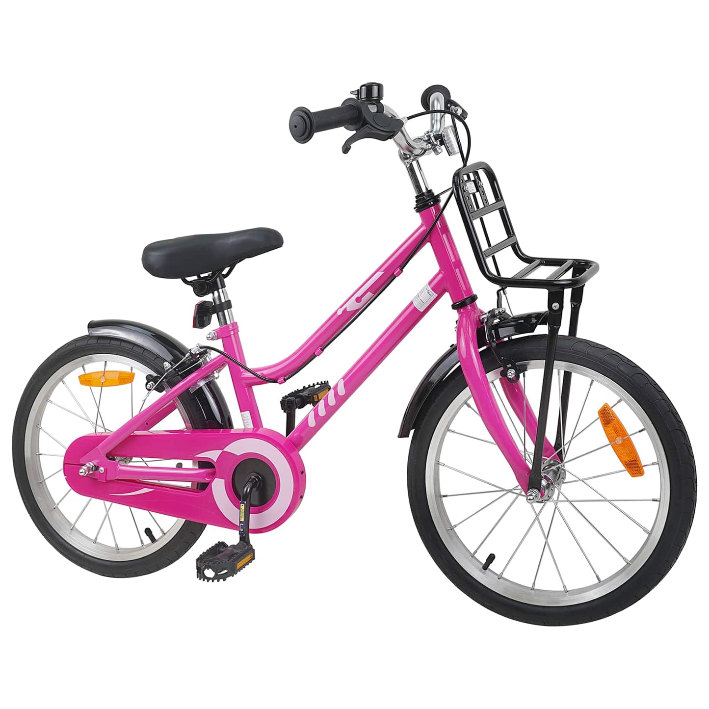 Kids Bike 18 Inches for 5-7 Years Old Pink and Black