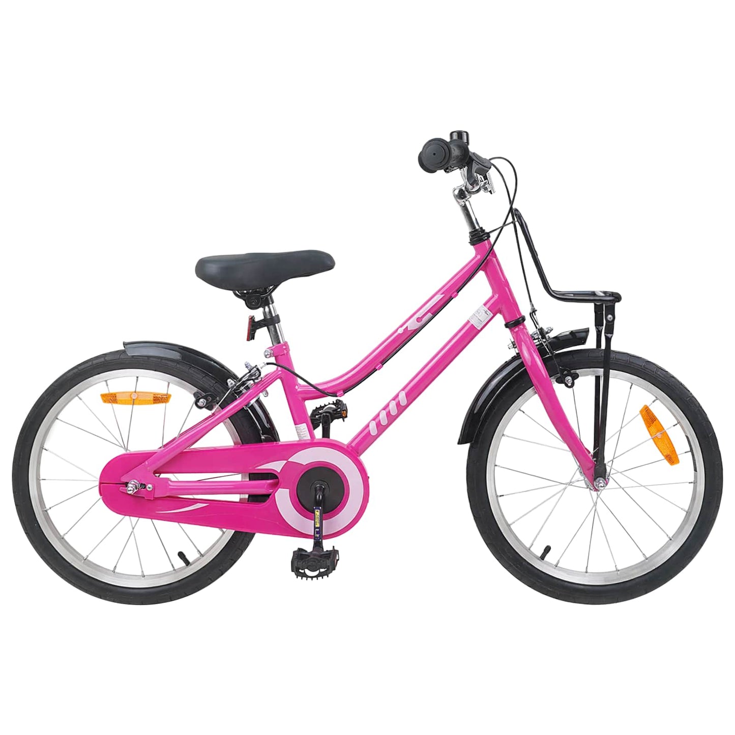 Kids Bike 18 Inches for 5-7 Years Old Pink and Black