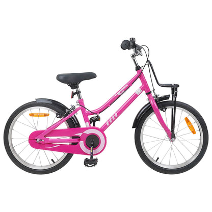 Kids Bike 18 Inches for 5-7 Years Old Pink and Black