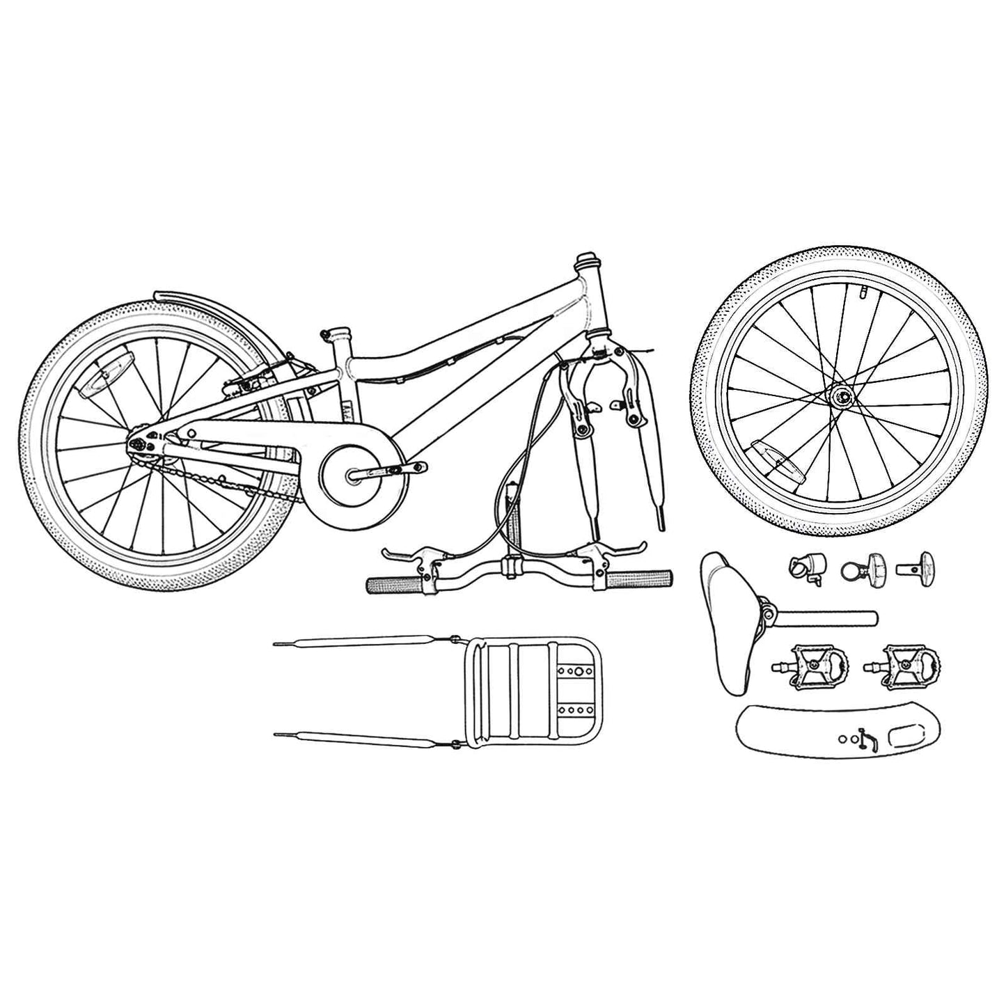 Kids Bike 20 Inches for 6-11 Years Old Pink Black