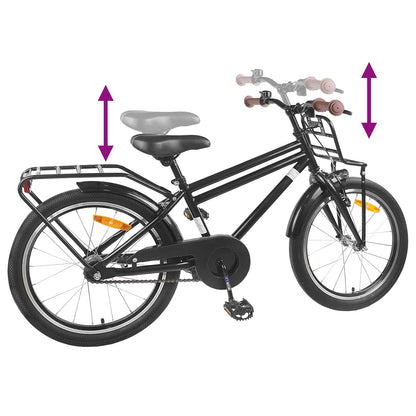 Kids Bike 18 Inches for 5-7 Years Old Black