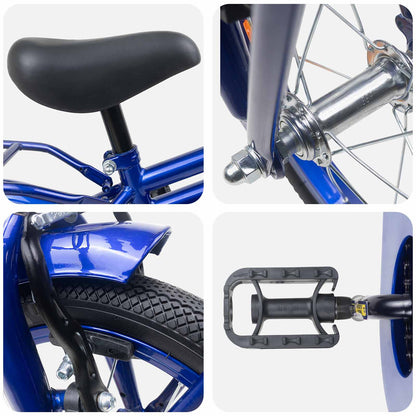 Kids Bike 12 Inches for 2-4 Years Old Dark Blue