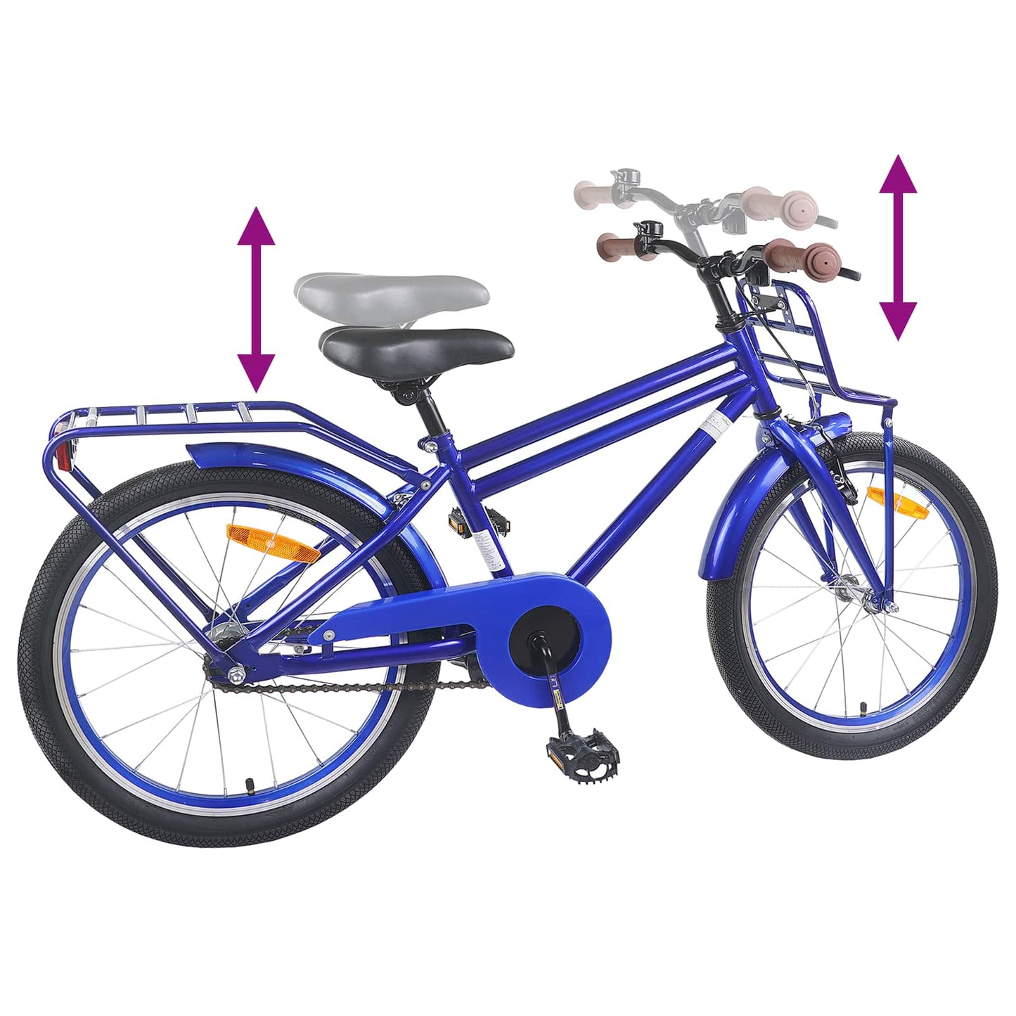 Kids Bike 18 Inches for 5-7 Years Old Dark Blue