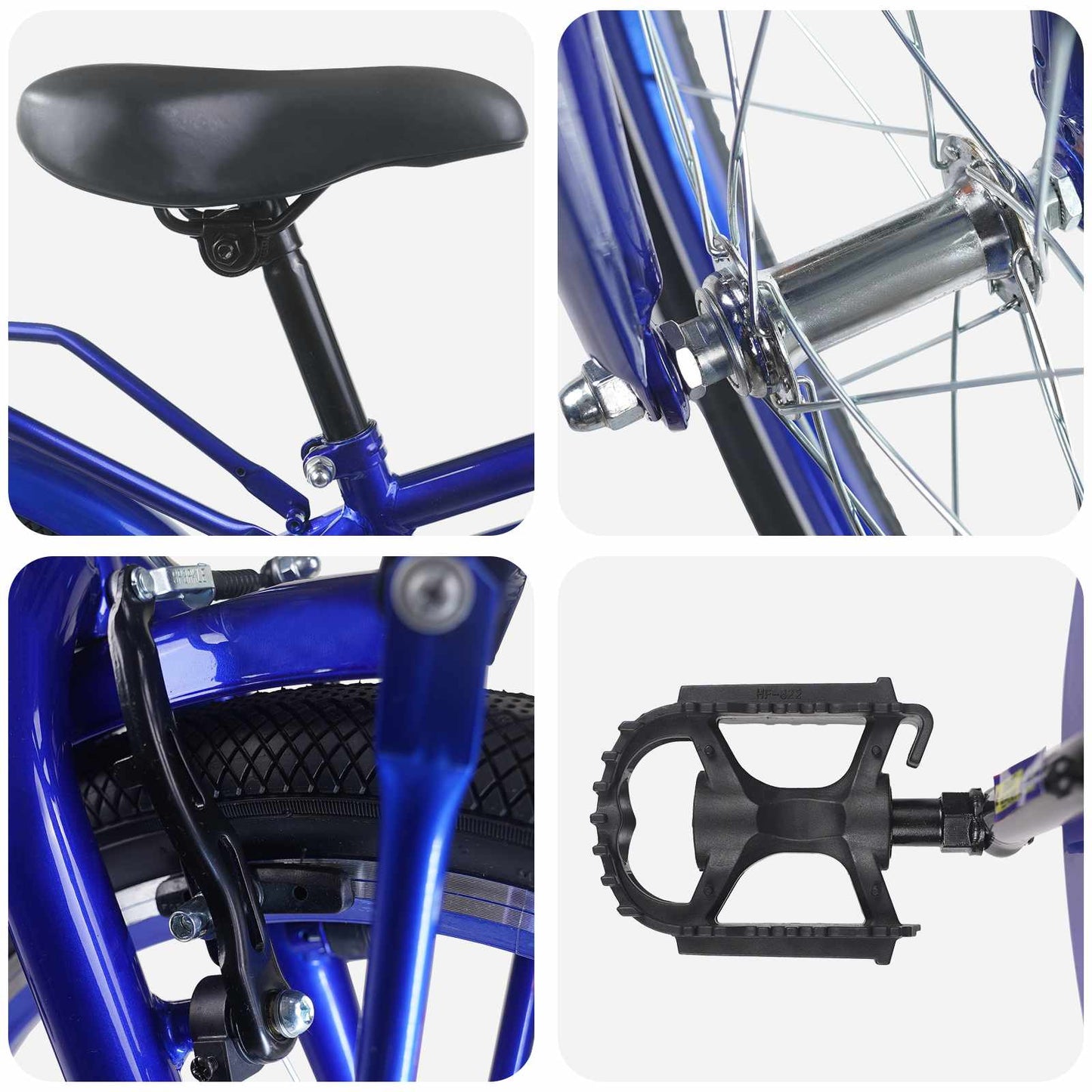 Kids Bike 20 Inches for 6-11 Years Old Dark Blue
