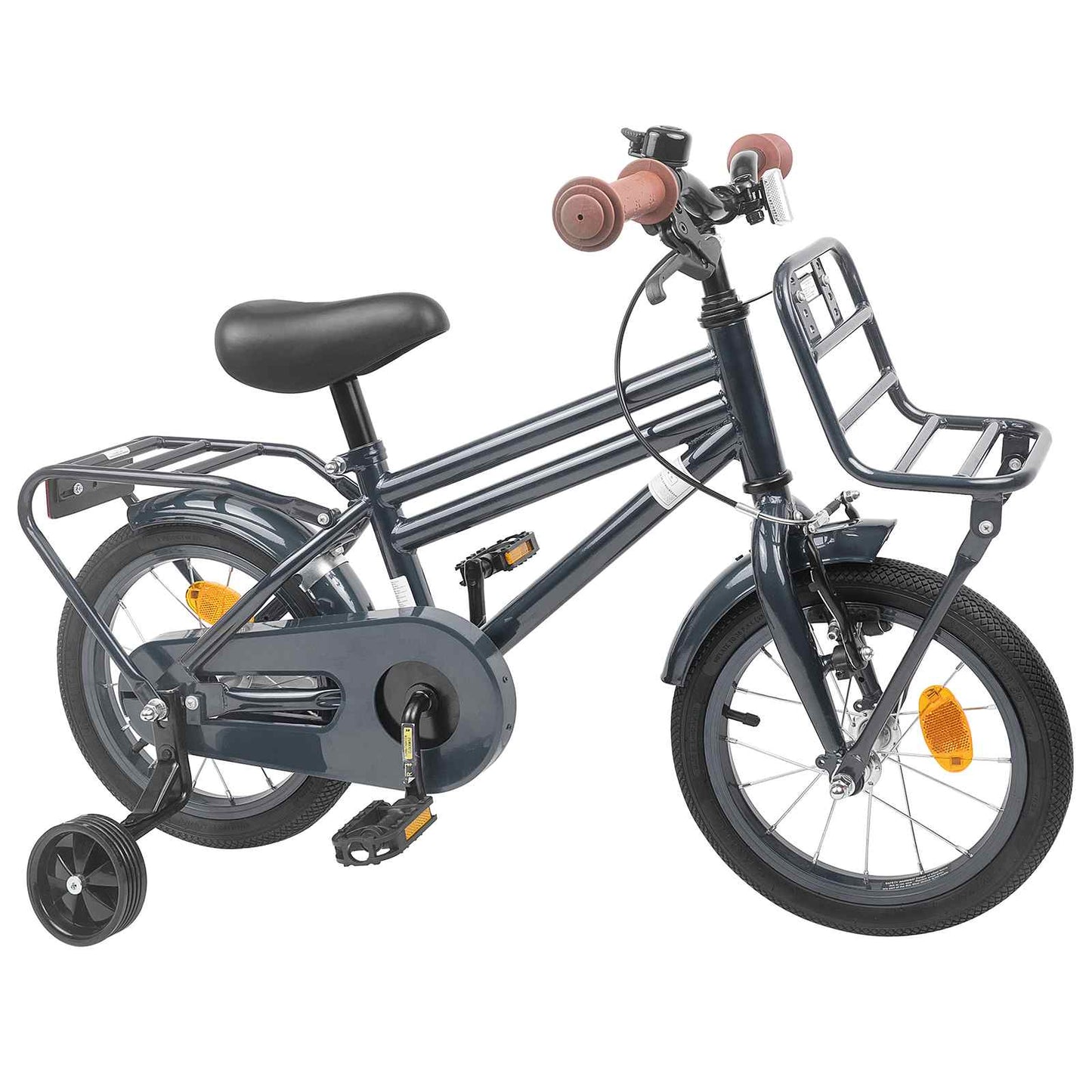 Kids Bike 12 Inches for 2-4 Years Old Dark Grey
