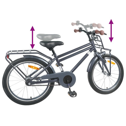 Kids Bike 20 Inches for 6-11 Years Old Dark Grey