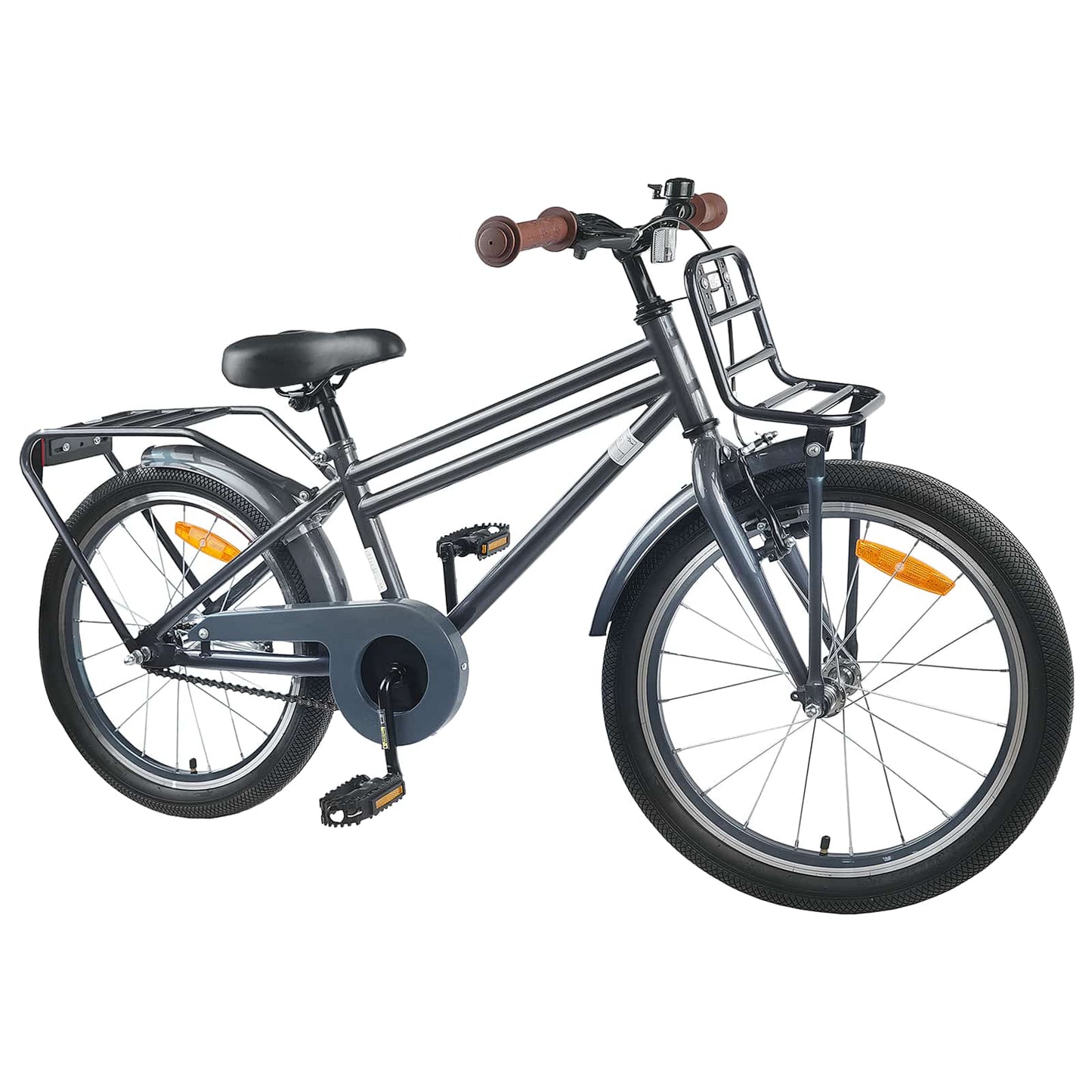 Kids Bike 22 Inches for 7-12 Years Old Dark Grey