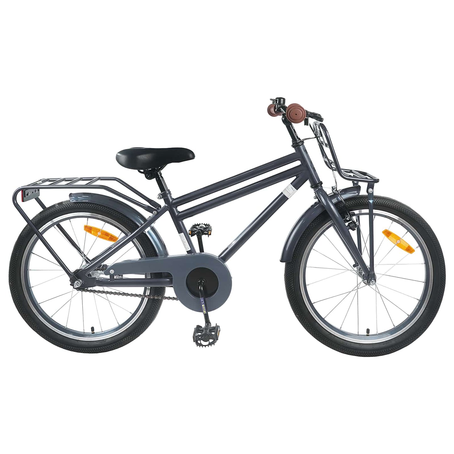 Kids Bike 22 Inches for 7-12 Years Old Dark Grey
