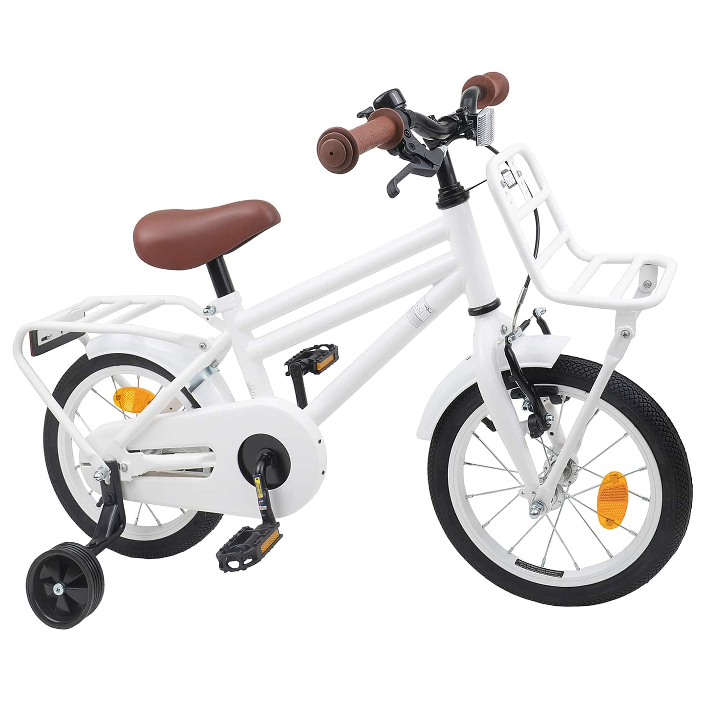 Kids Bike 16 Inches for 4-6 Years Old White