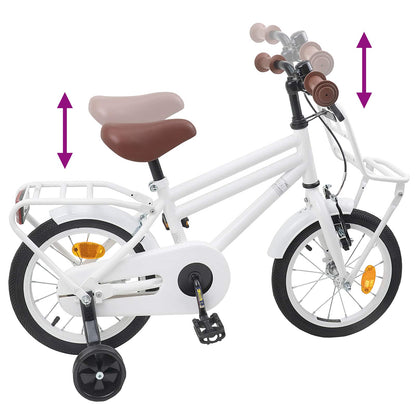 Kids Bike 16 Inches for 4-6 Years Old White
