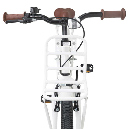 Kids Bike 22 Inches for 7-12 Years Old White