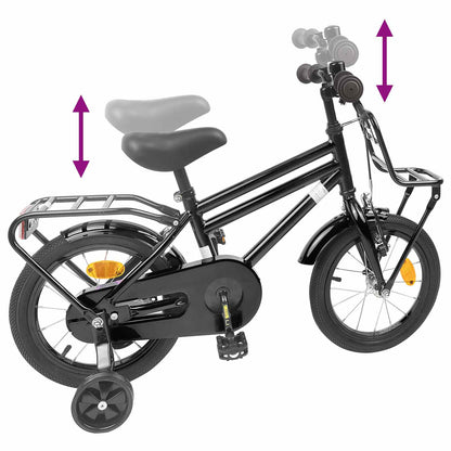 Kids Bike 16 Inches for 4-6 Years Old Black