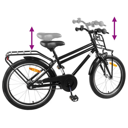 Kids Bike 20 Inches for 6-11 Years Old Black