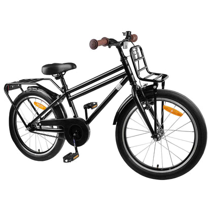 Kids Bike 22 Inches for 7-12 Years Old Black