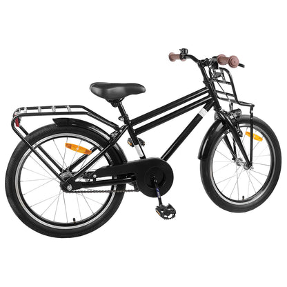 Kids Bike 22 Inches for 7-12 Years Old Black