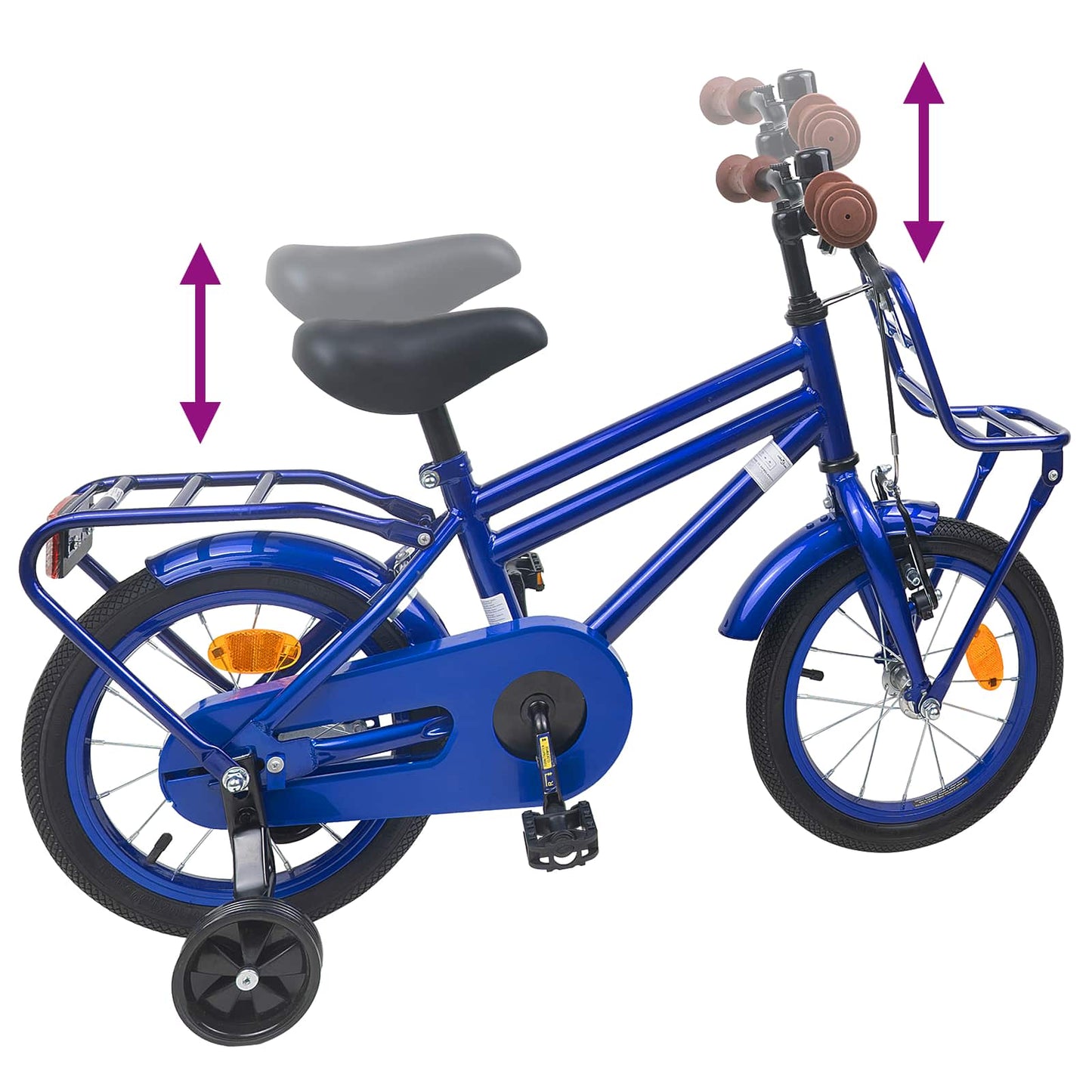 Kids Bike 14 Inches for 3-5 Years Old Dark Blue