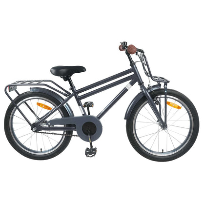 Kids Bike 18 Inches for 5-7 Years Old Dark Grey
