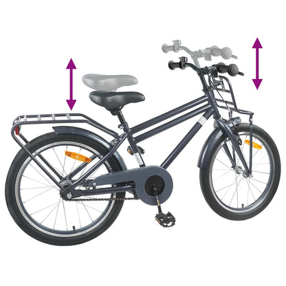 Kids Bike 20 Inches for 6-11 Years Old Dark Grey