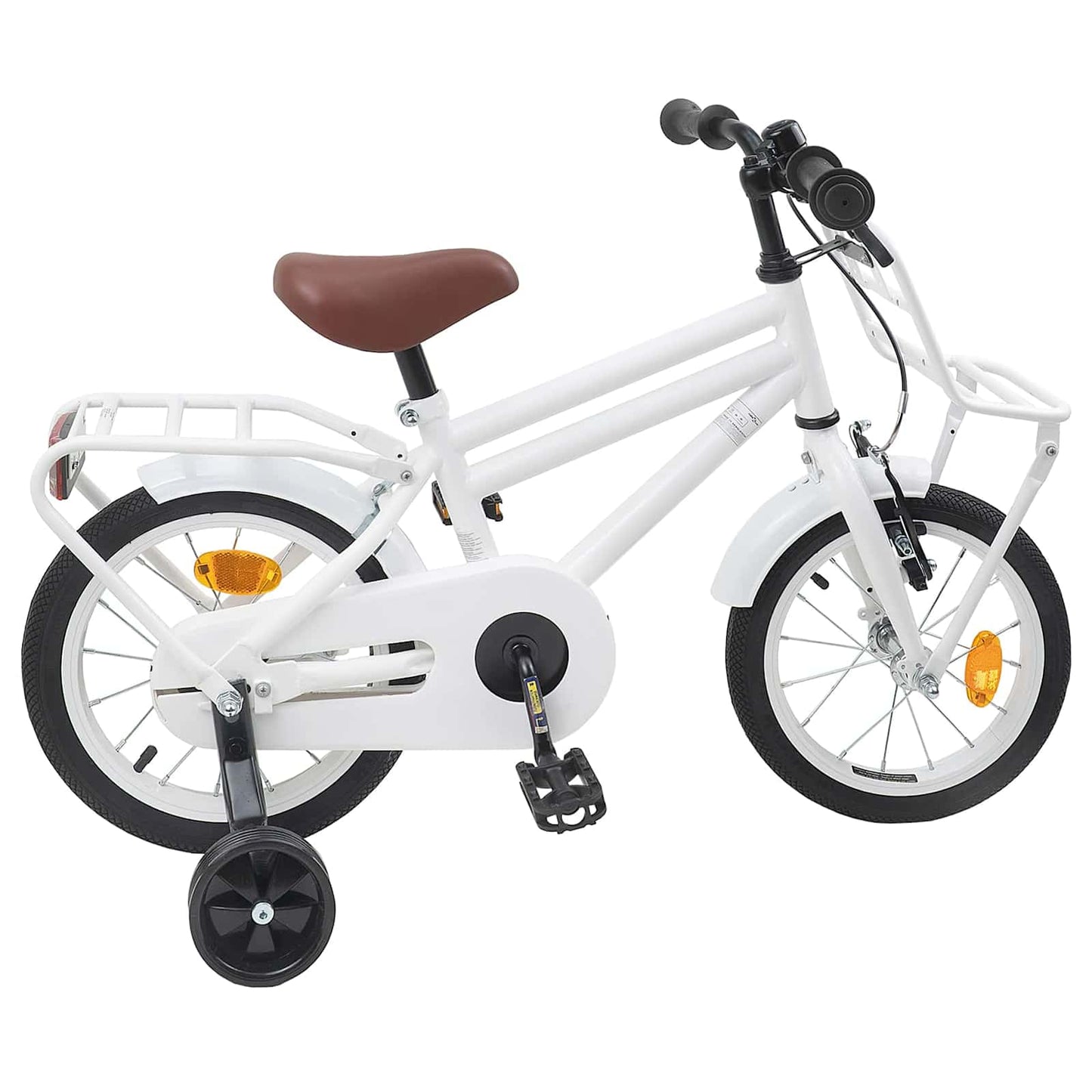 Kids Bike 12 Inches for 2-4 Years Old White