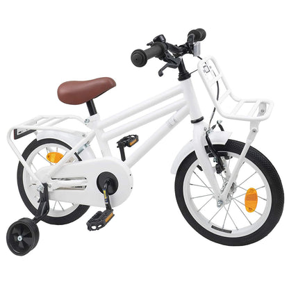 Kids Bike 14 Inches for 3-5 Years Old White