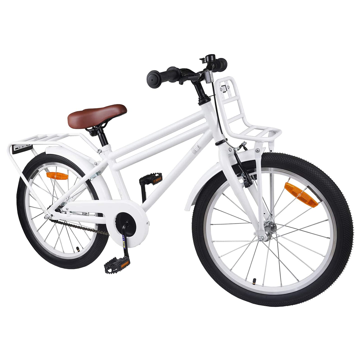 Kids Bike 18 Inches for 5-7 Years Old White