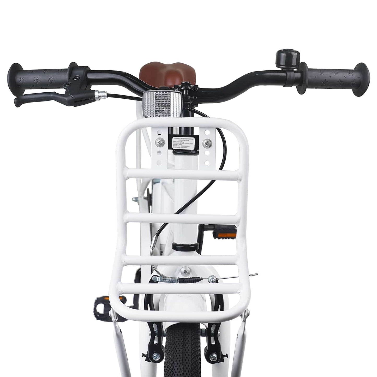 Kids Bike 22 Inches for 7-12 Years Old White