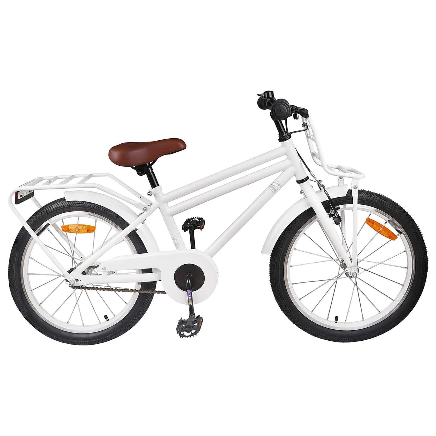 Kids Bike 22 Inches for 7-12 Years Old White