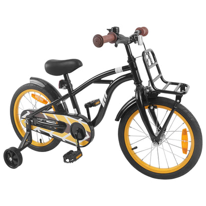 Kids Bike 16 Inches for 4-6 Years Old Black