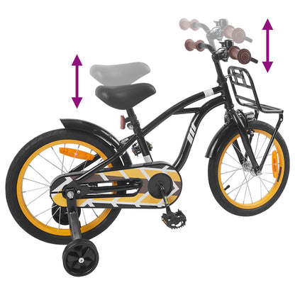 Kids Bike 16 Inches for 4-6 Years Old Black