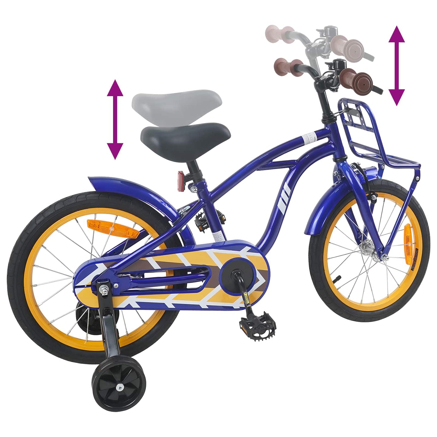 Kids Bike 16 Inches for 4-6 Years Old Dark Blue