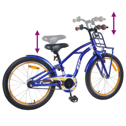 Kids Bike 18 Inches for 5-7 Years Old Dark Blue