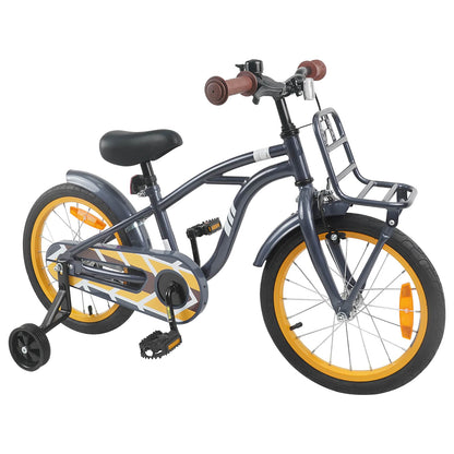 Kids Bike 16 Inches for 4-6 Years Old Dark Grey