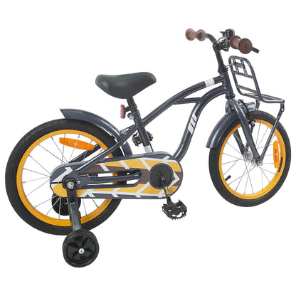 Kids Bike 16 Inches for 4-6 Years Old Dark Grey