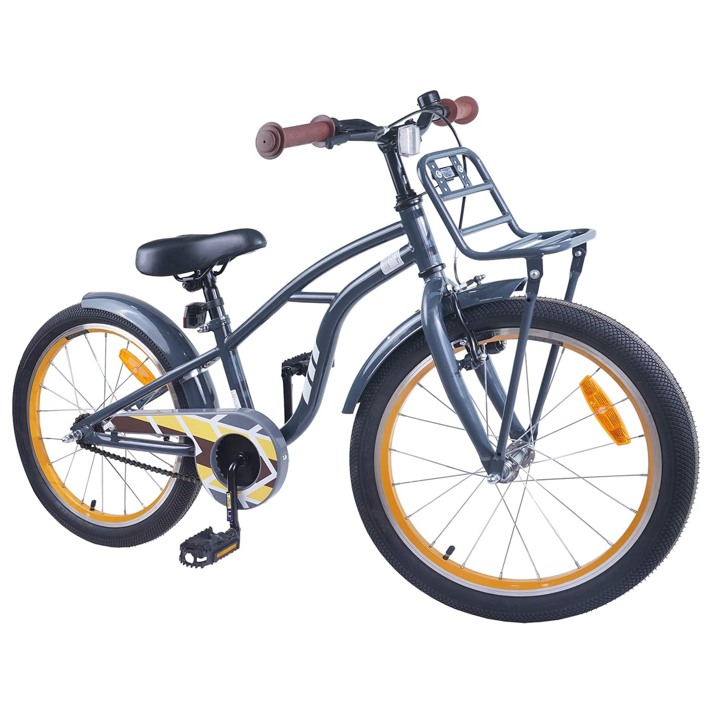 Kids Bike 22 Inches for 7-12 Years Old Dark Grey