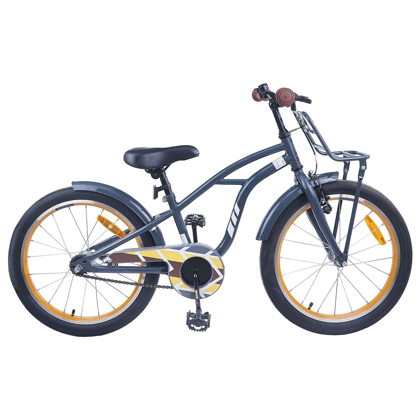 Kids Bike 22 Inches for 7-12 Years Old Dark Grey