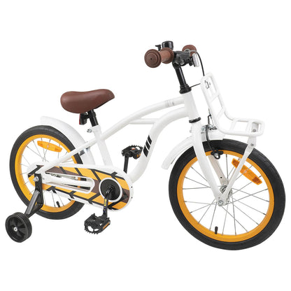 Kids Bike 16 Inches for 4-6 Years Old White