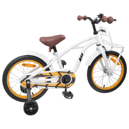 Kids Bike 16 Inches for 4-6 Years Old White