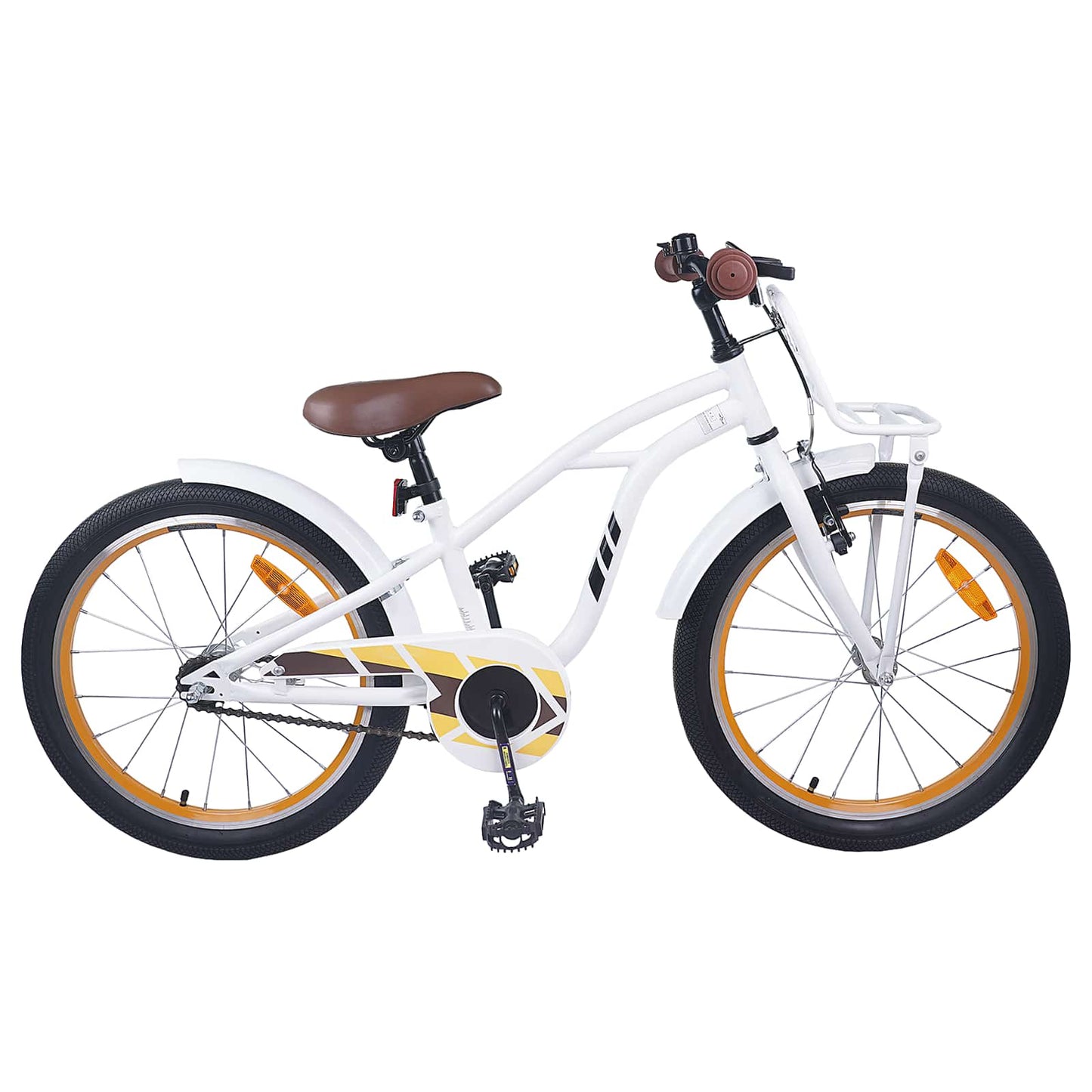 Kids Bike 18 Inches for 5-7 Years Old White