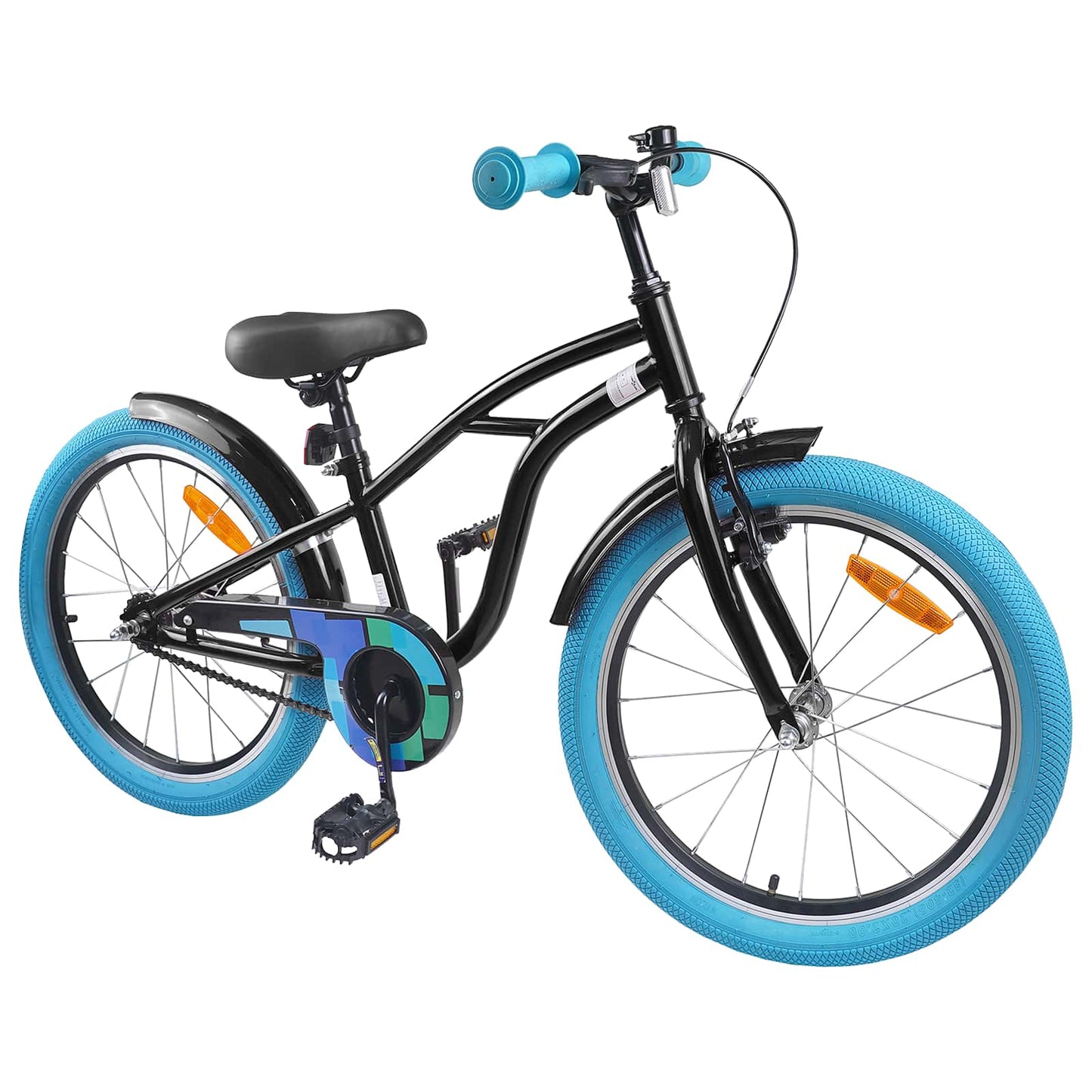 Kids Bike 18 Inches for 5-7 Years Old Black