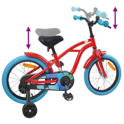 Kids Bike 16 Inches for 4-6 Years Old Red