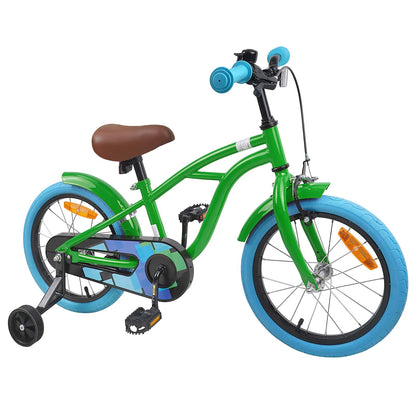 Kids Bike 16 Inches for 4-6 Years Old Green